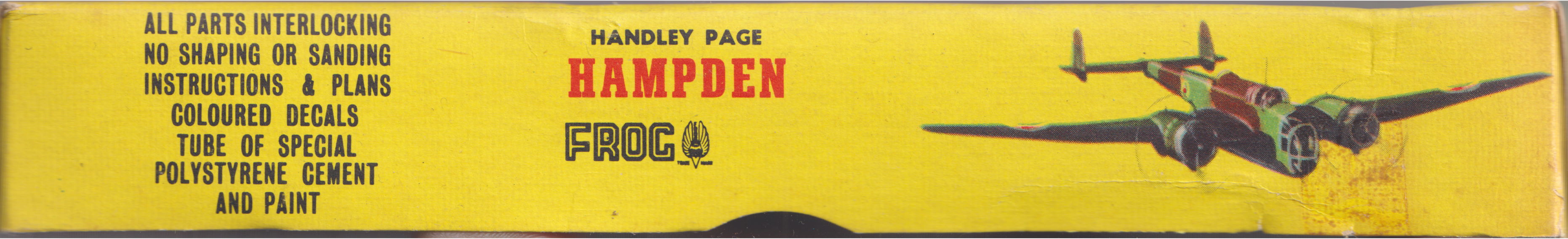 FROG 397P Handley Page Hampden, IMA Ltd 1959, box side panel